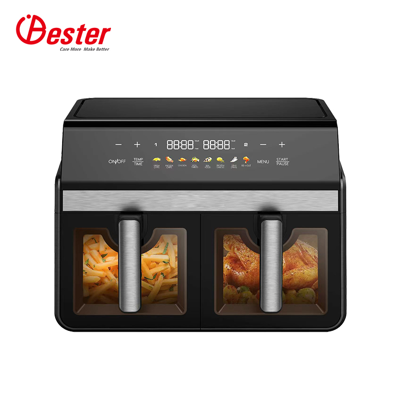 10L Air Fryer with 2 Independent Frying Baskets